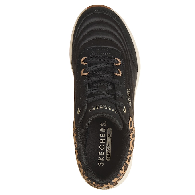 Skechers Uno Lite 2 Slip-On with Leopard Suede Trim, , large