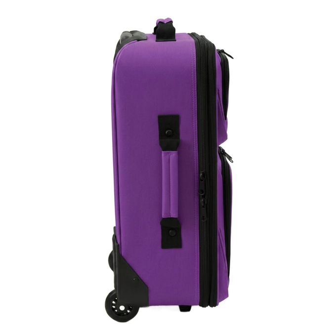 Montgomery Ward Personalized 3-Piece Soft-Sided Carry-On Set, Purple, large