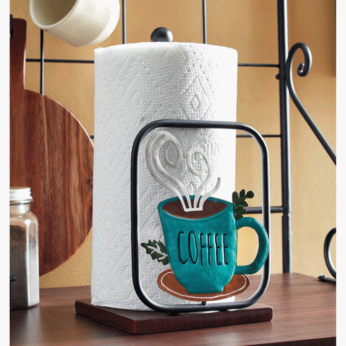 Steaming Coffee Paper Towel Holder Ginny s