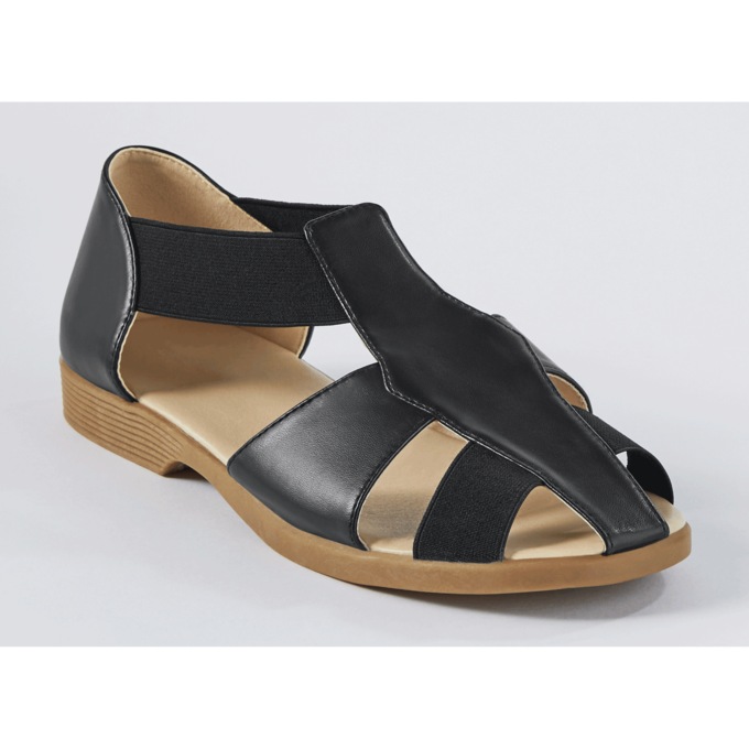 Metallic Stretch Sandal, , large