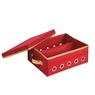 Simplify Gift Wrapping and Ribbon Storage Box, Red, large