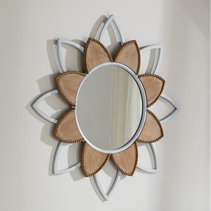 Faye Floral Wall Mirror, , large