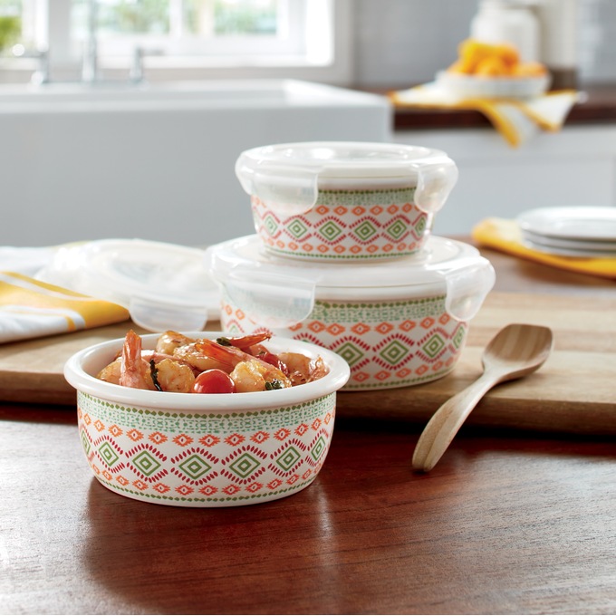6-Piece Fiesta Fresh Seal Food Storage Set, , large