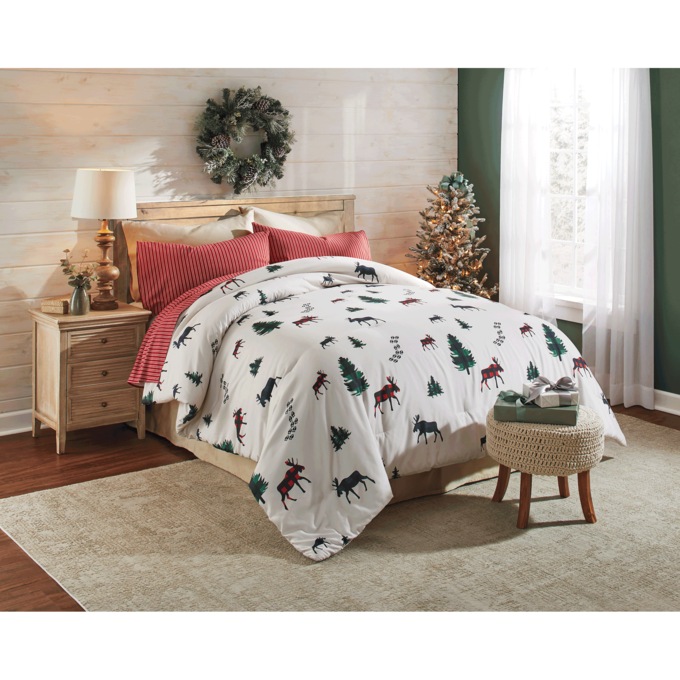 Holiday Down-Alternative Comforter, , large