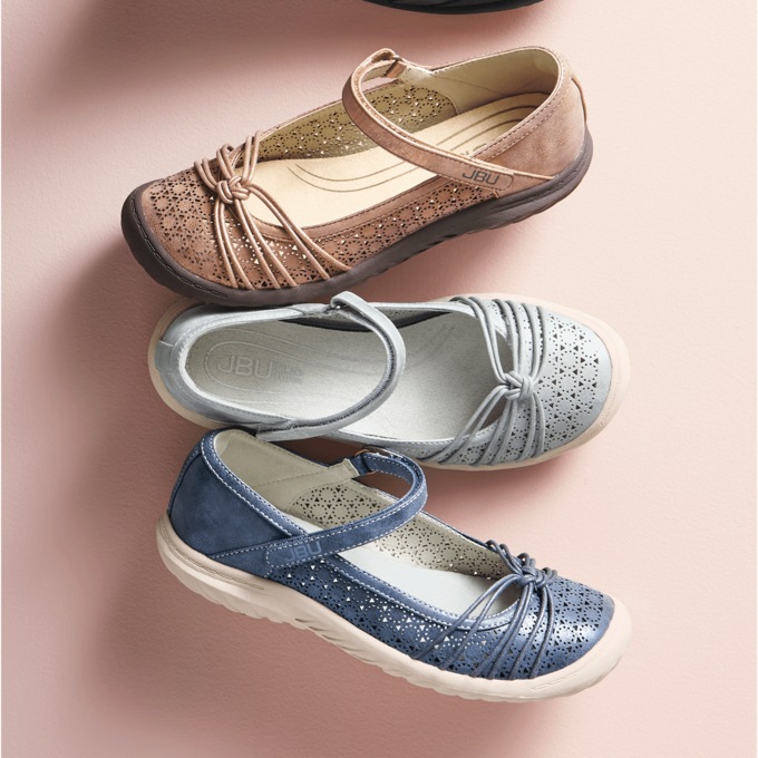 JBU Ramy Mary Jane by Jambu, Silver Shimmer, large