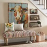 Colorful Cow Wall Art, , large