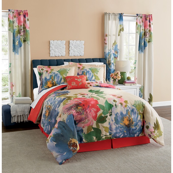 Painted Peonies Panel Pair, , large