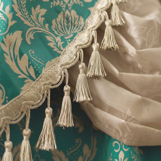 Alice Complete Window Set, Teal Gold, large