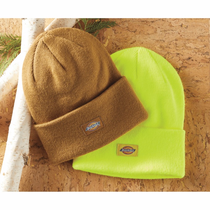 Dickies Cuffed Beanie, Neon Yellow, large