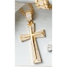 Men's Crystal Cross Pendant, , large