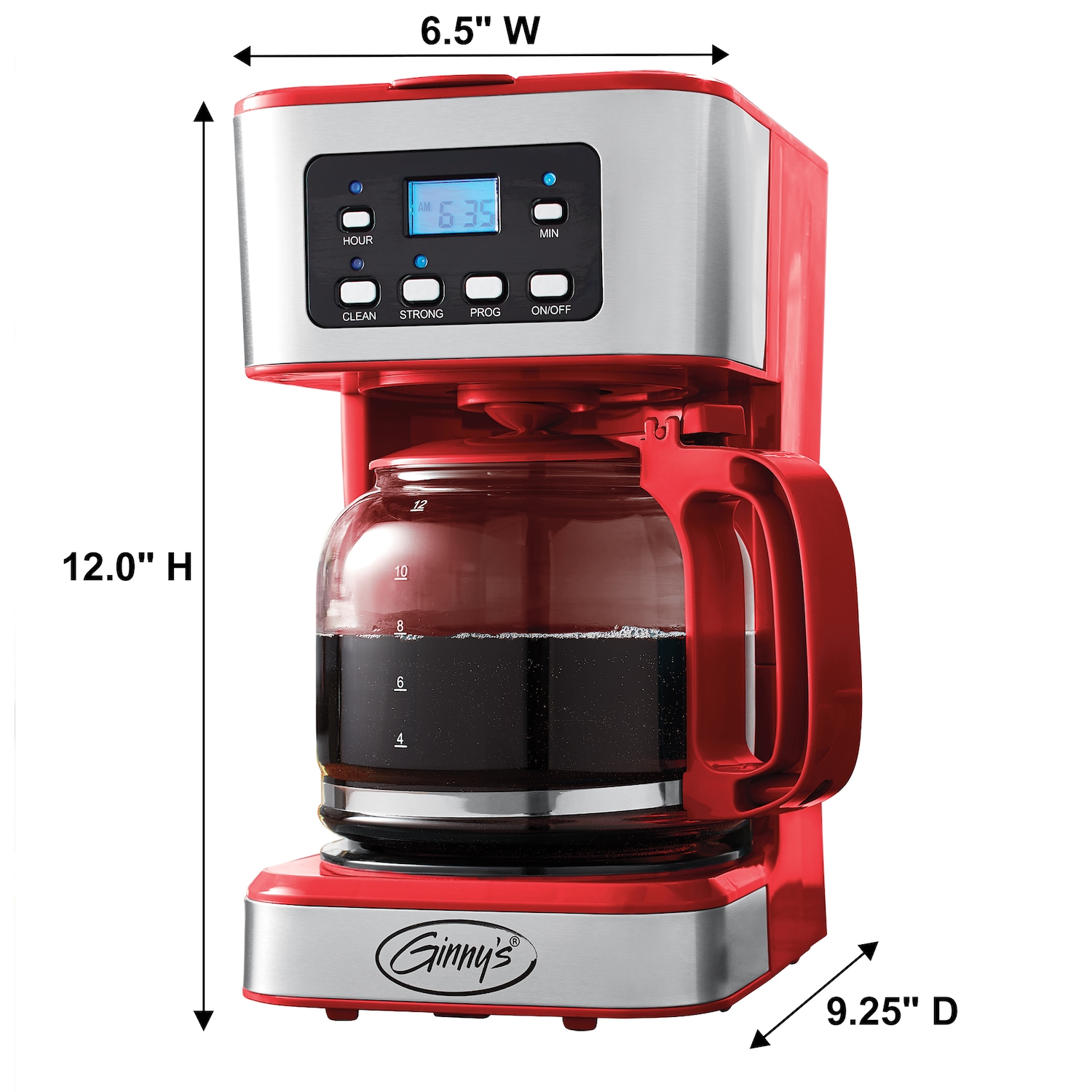 Ginnys 12-Cup/61-oz Coffee Maker, Island Blue