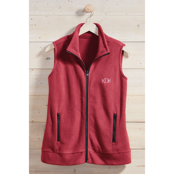 Personalized Women's Fleece Vest, , large
