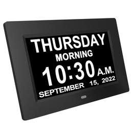Digital Calendar Day Clock, , large