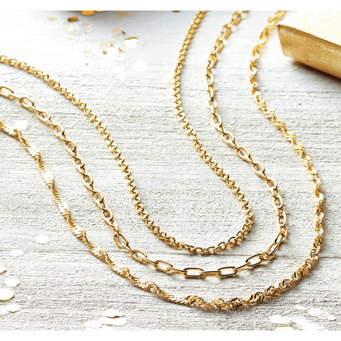 3-Piece Moderate Chain Necklace Set, , large