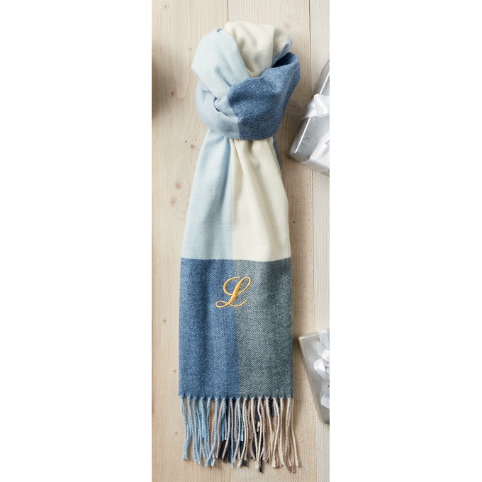Personalized Plaid Scarf, , large