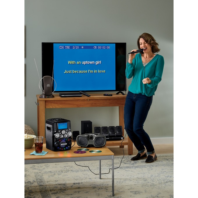 Sylvania Karaoke with LCD Screen, , large