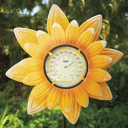 Sunflower Thermometer Stake, , large