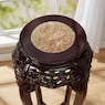 Hand-Carved Genuine Marble Short Plant Stand, , large
