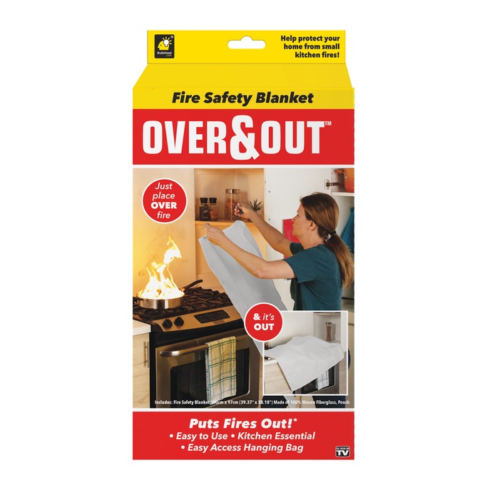 Over and Out Fire Safety Blanket, , large