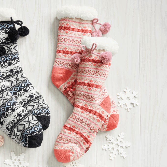 MUK LUKS Cozy Cabin Socks, , large