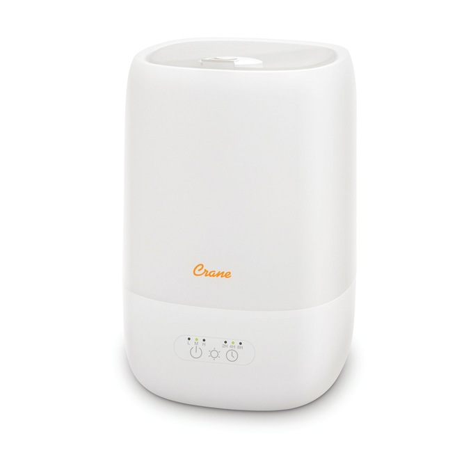 Crane 1-Gallon Top Fill Cool Mist Humidifier, White, large