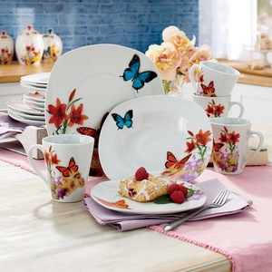 16-Piece Butterfly Dinnerware Set, , large