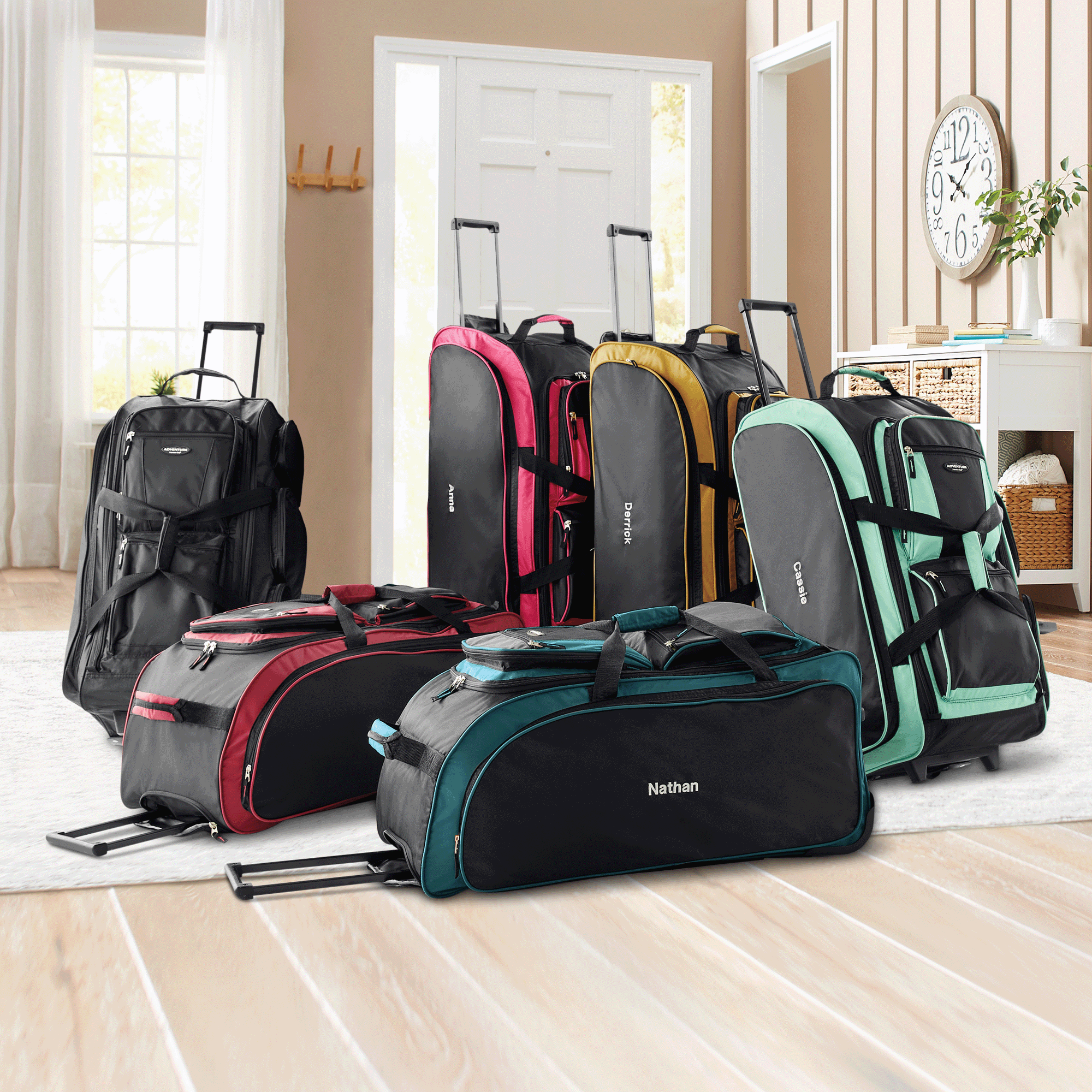 Personalized Multi Pocket Upright Duffel by Travelers Club, , large