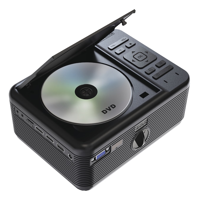 RCA Projector with DVD Player and Screen, , large