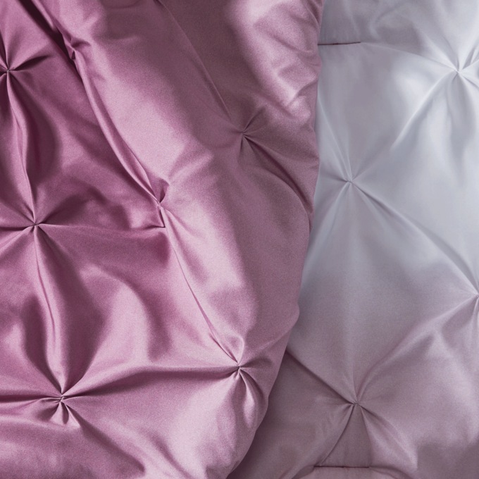 Faith Ombré Pintuck Comforter Set with Shams, , large