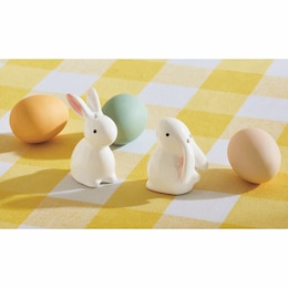 Set of 2 Bunny Salt &amp; Pepper Shakers, , large