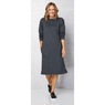 Henley Cotton-Blend Sweatshirt Dress, , large