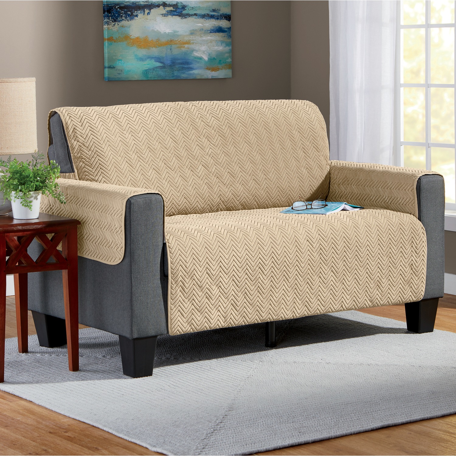 Plush Chevron Furniture Protector Ginny S