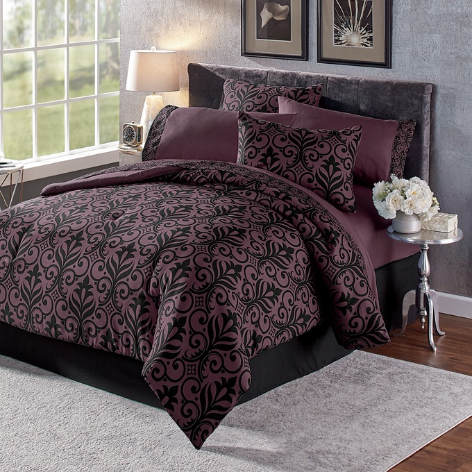 Color Connection Damask Comforter Set, , large