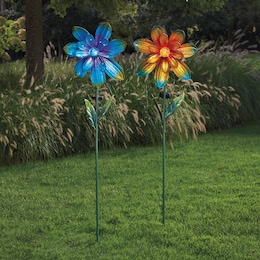 Solar 57" Floral Spinner, , large