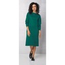 Henley Cotton-Blend Sweatshirt Dress, , large