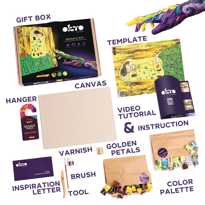 Sensory Art 3-D Clay Painting Kit, , large