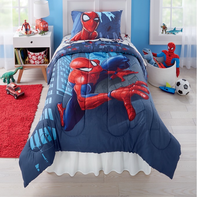 Spiderman twin store bed set