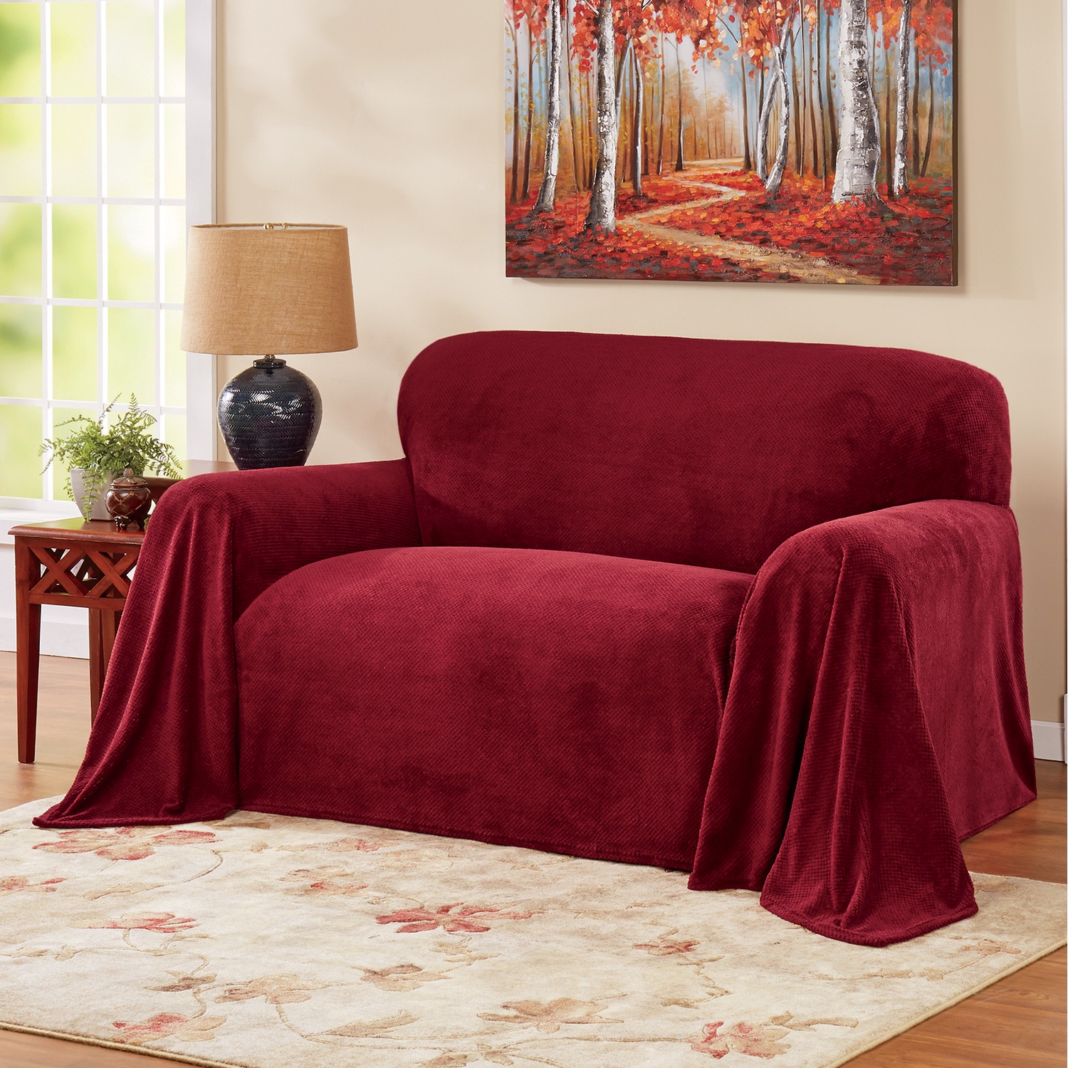 Textured Plush Furniture Throw Ginny's