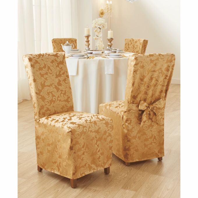 Glam Dining Chair Cover, , large