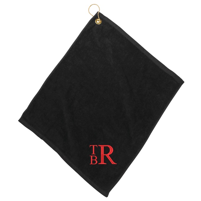 Personalized Stacked Monogram Golf Towel, , large