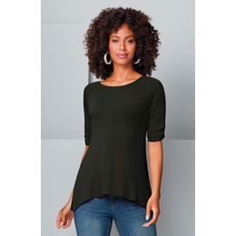 Head-Turning Short-Sleeve Tee, Black, large