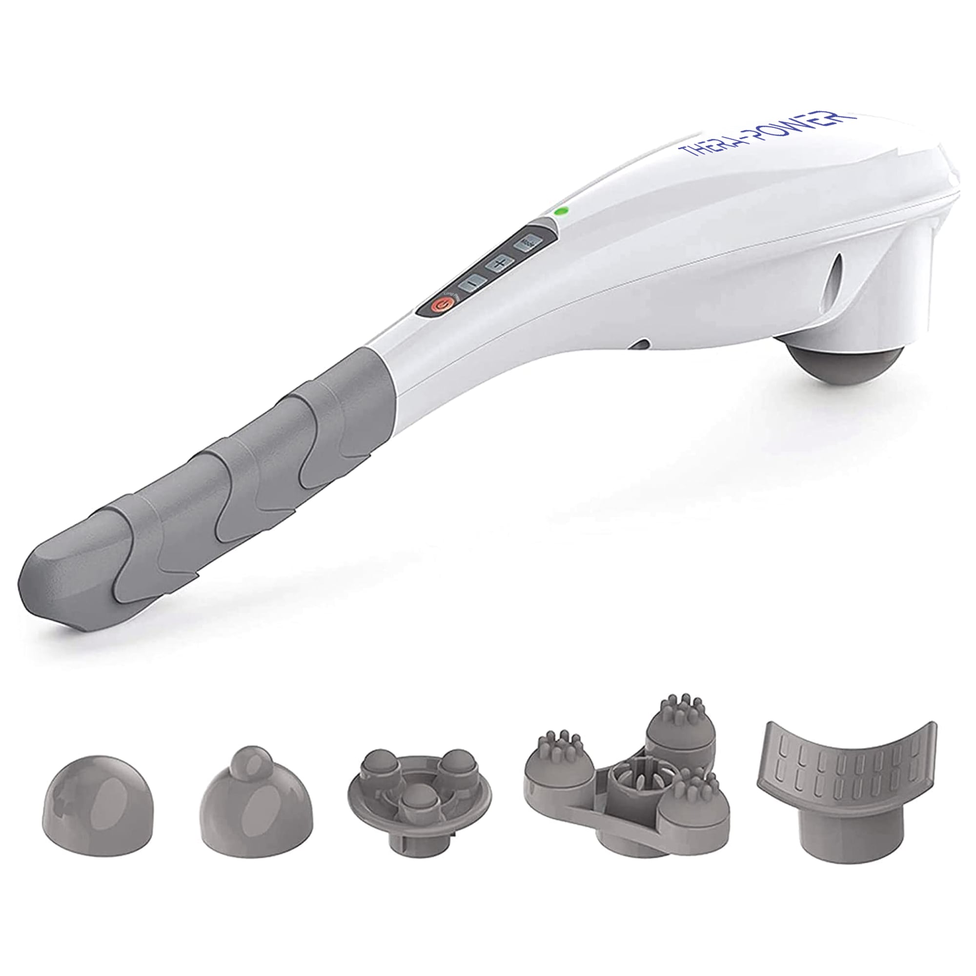 Cordless Rechargeable Handheld Massager with Attachments, , large