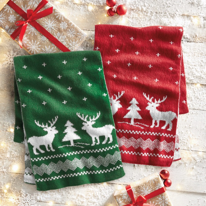 Reversible Holiday Scarf, , large