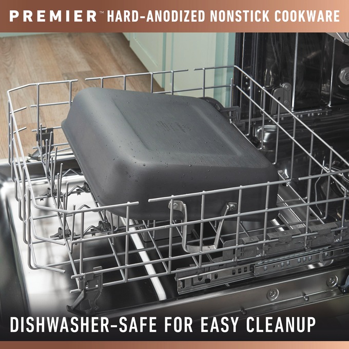 Calphalon Hard-Anodized 16" Roasting Pan with Rack, , large