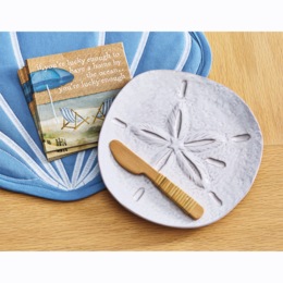Sand Dollar Cheese Set, , large