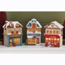 Lit Christmas Town Buildings, , large