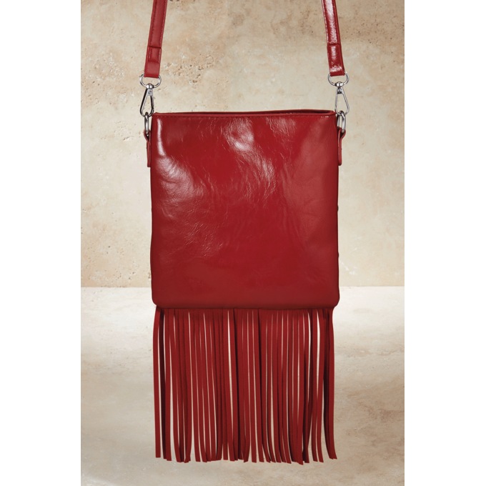 Stud and Fringe Crossbody, , large