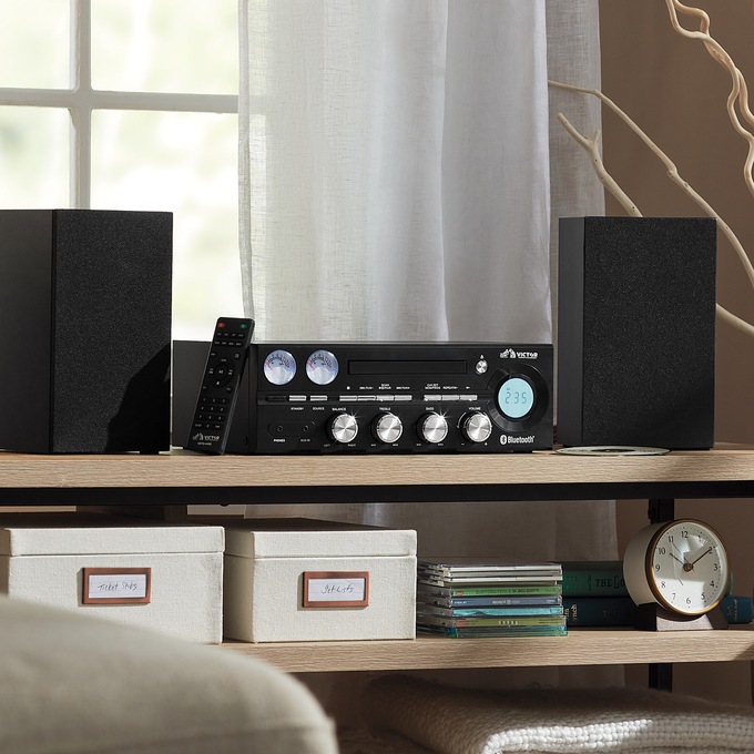 Victor Desktop CD Stereo System, , large