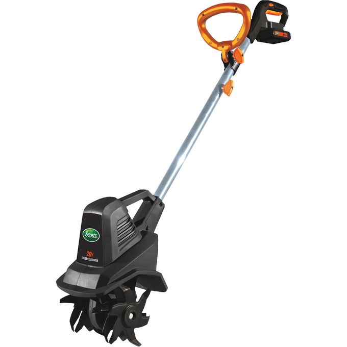 Scotts 20V 7.5-inch Cordless Electric Garden Tiller/Cultivator, , large