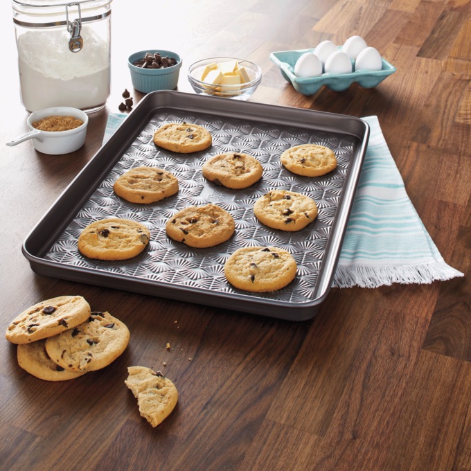 Taste of Home 18" x 13" Baking Sheet, Black, large